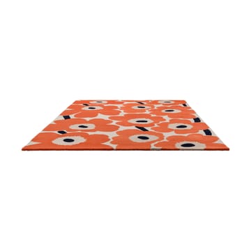 Tapete de lã Unikko - Orange Red, 250x350 cm - Marimekko