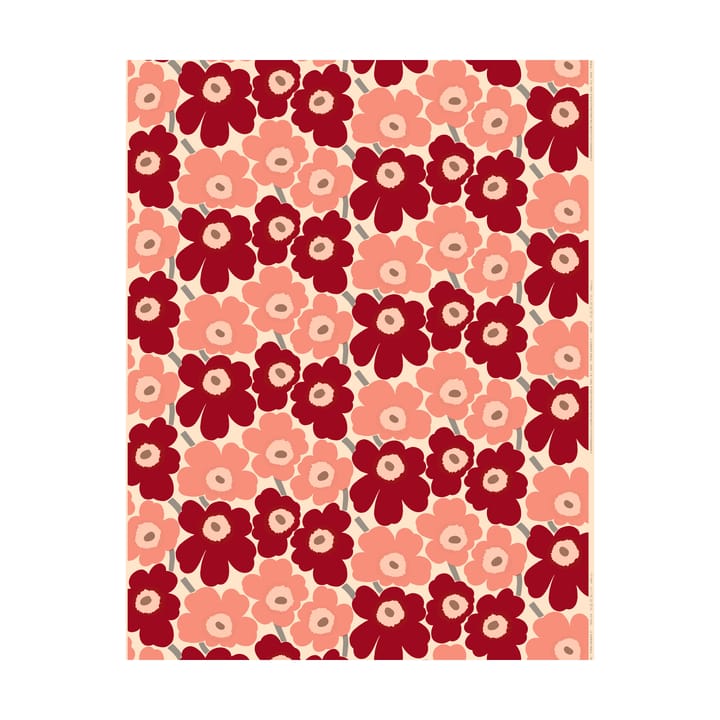 Tecido de algodão Pieni Unikko, Cotton-dark cherry-rosa Marimekko