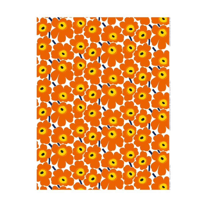 Tecido de algodão Pieni Unikko - Laranja - Marimekko