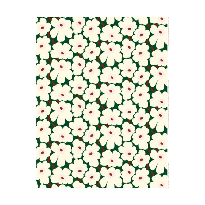 Tecido de algodão Pieni Unikko - Verde - Marimekko