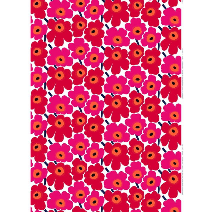 Tecido de algodão Pieni Unikko, vermelho Marimekko