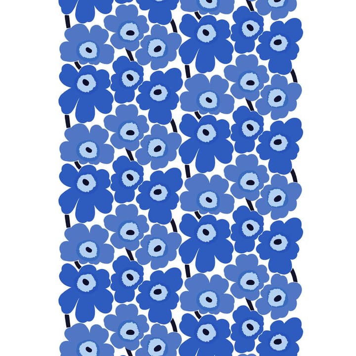 Tecido de algodão Pieni Unikko, white-blue Marimekko