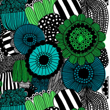 Tecido Pieni Siirtolapuutarha - blue-green (Finland 100 anos) - Marimekko