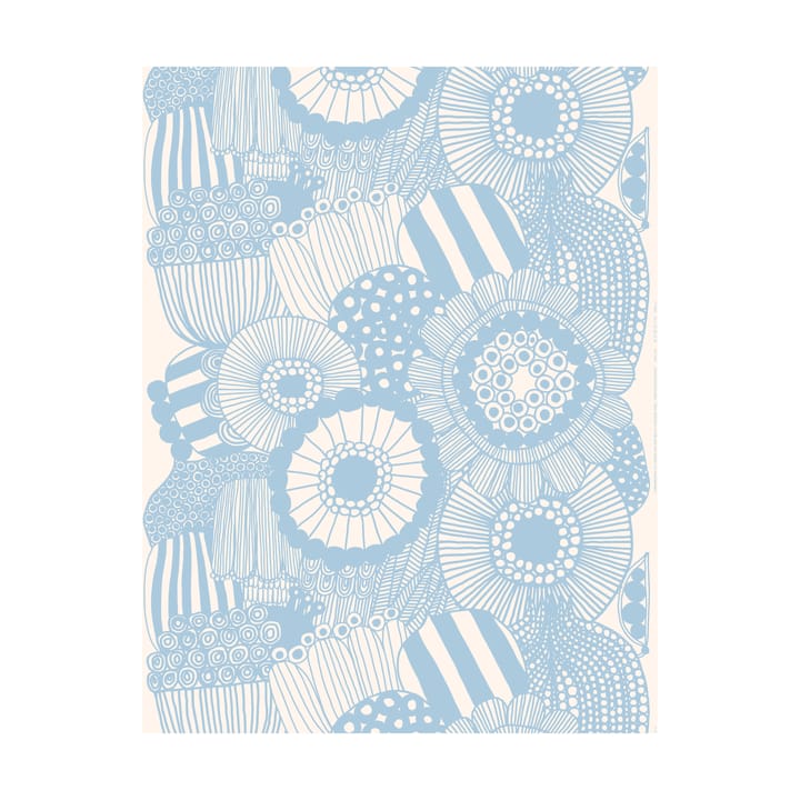 Tecido Siirtolapuutarha - Beige-azul - Marimekko