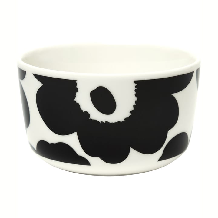 Tigela Unikko 2,5 dl - preto e branco - Marimekko