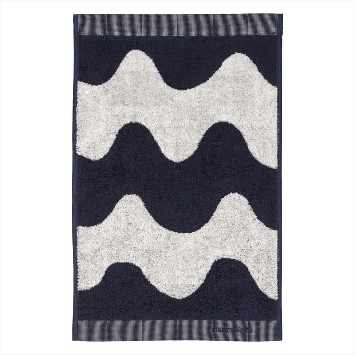 Toalha azul escuro-branco Lokki - 30x50 cm - Marimekko