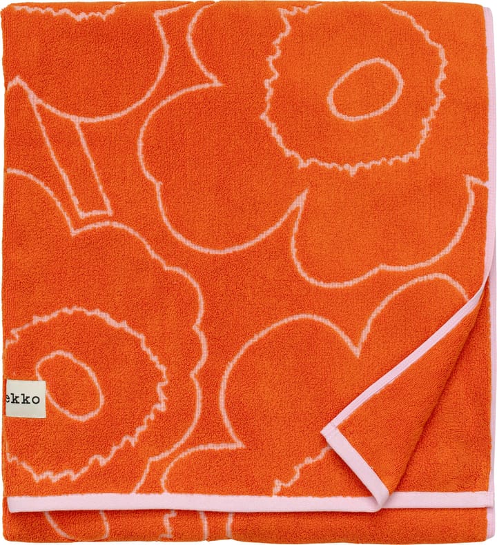 Toalha de Banho Piirto Unikko 100x160 cm - Burnt orange-pink - Marimekko