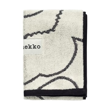 Toalha de mão Piirto Unikko 30x50 cm para convidados - Ivory-black - Marimekko