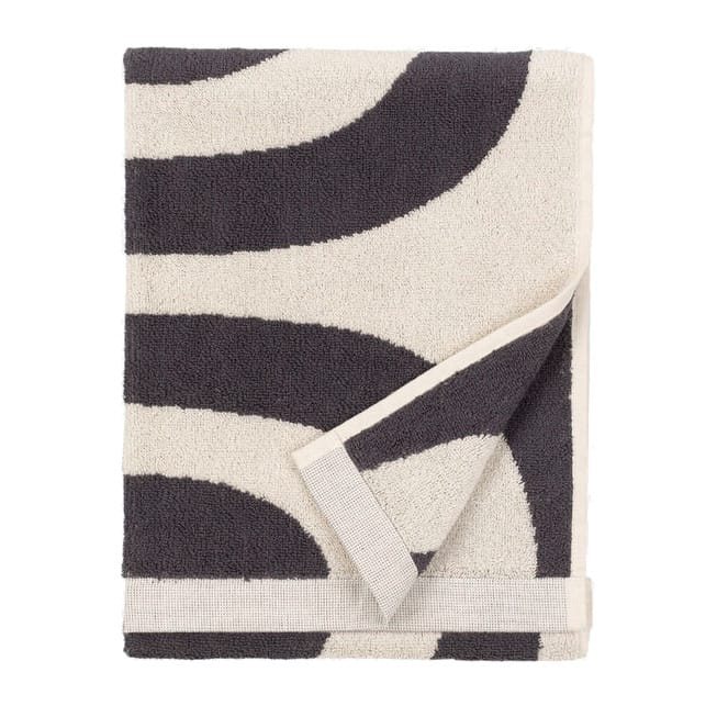 Toalha Melooni 50x70 - Charcoal-off white - Marimekko