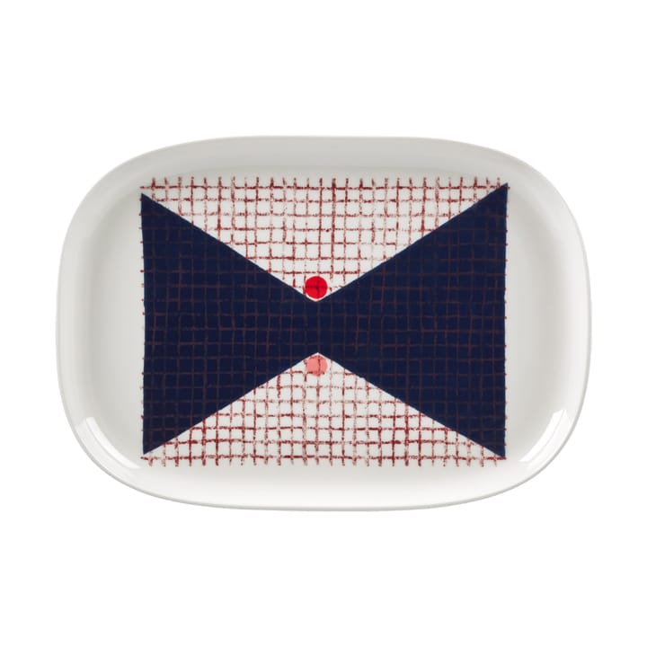 Travessa Tomina 25,5x36 cm, White-dark blue Marimekko