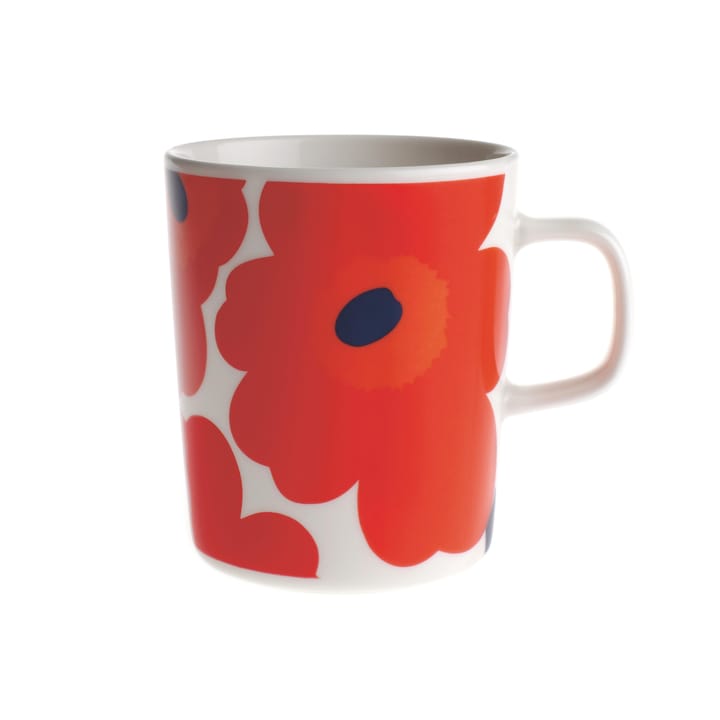 Unikko Chávena 25 cl, vermelho-branco Marimekko