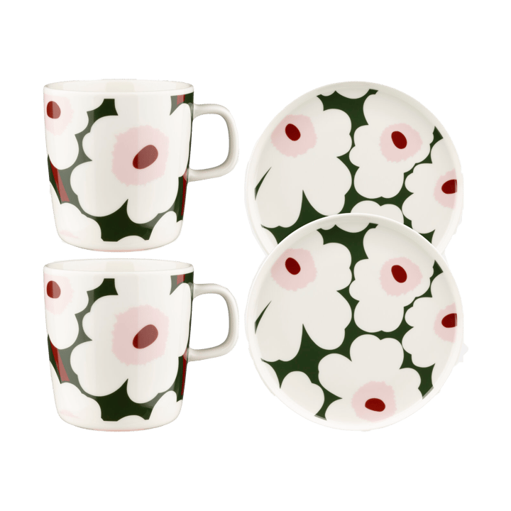 Unikko Conj. Pequeno-almoço - Verde - Marimekko