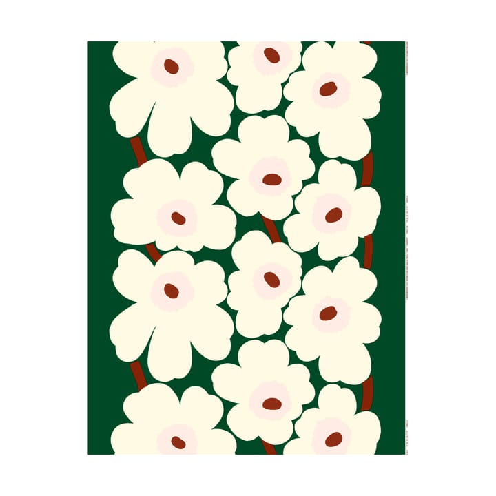 Unikko Tecido algodão pesado - Verde - Marimekko