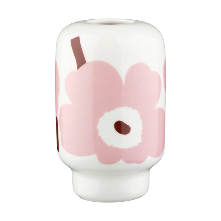 Vaso Unikko 14 cm - White-light pink-chestnut - Marimekko