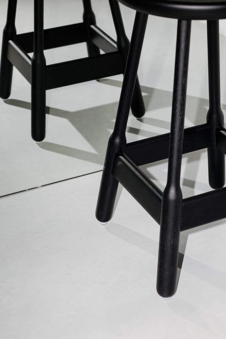 Cadeira Bar Albert 50 cm  - Preto manchado carvalho-preto - Massproductions