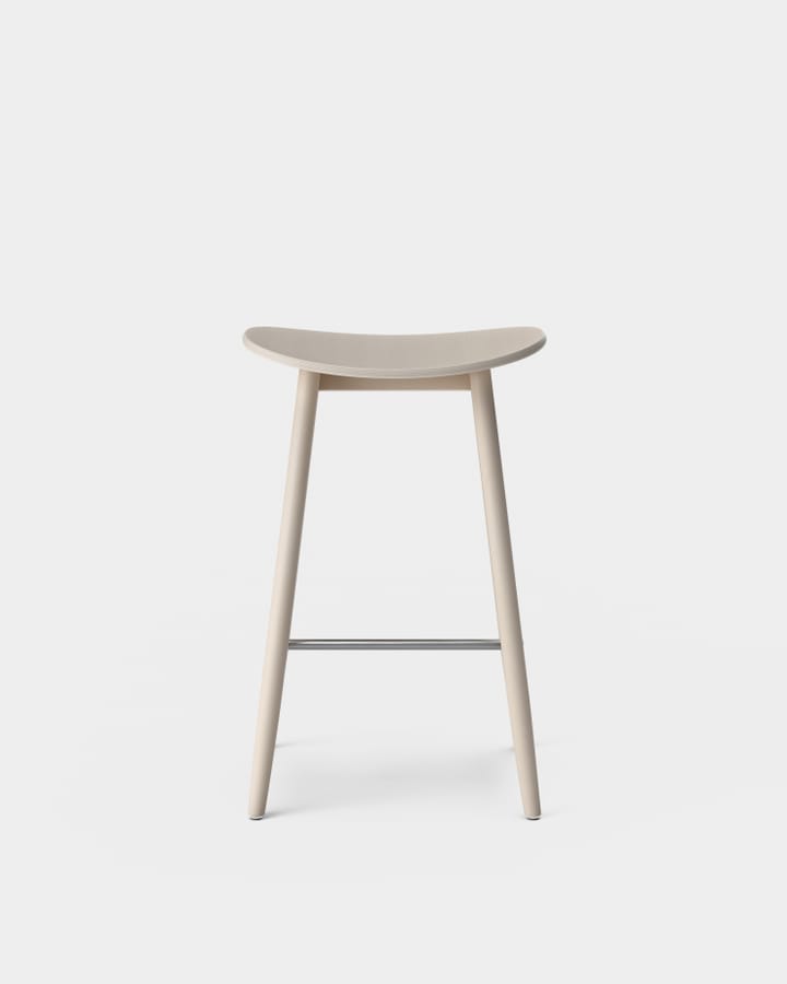 Cadeira Bar Icha 65 cm  - Branco Verniz carvalho - Massproductions