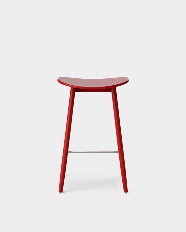 Cadeira Bar Icha 65 cm  - Faia lacada vermelho  - Massproductions