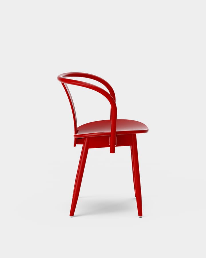Cadeira Icha - Faia lacada a vermelho  - Massproductions
