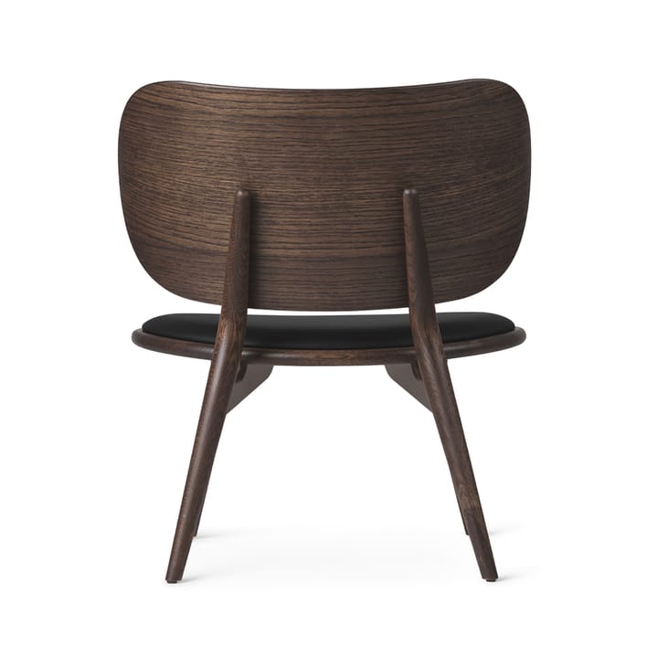 Cadeira lounge The Lounge Chair - Couro Preto, Sirka estrutura cinzento  - Mater