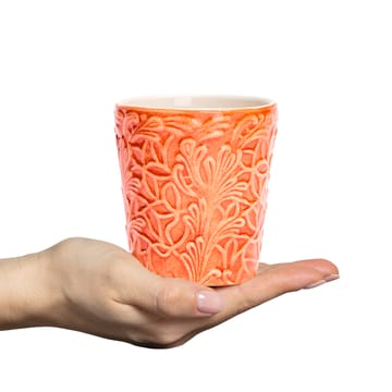 Caneca Lace 30 cl - Laranja - Mateus