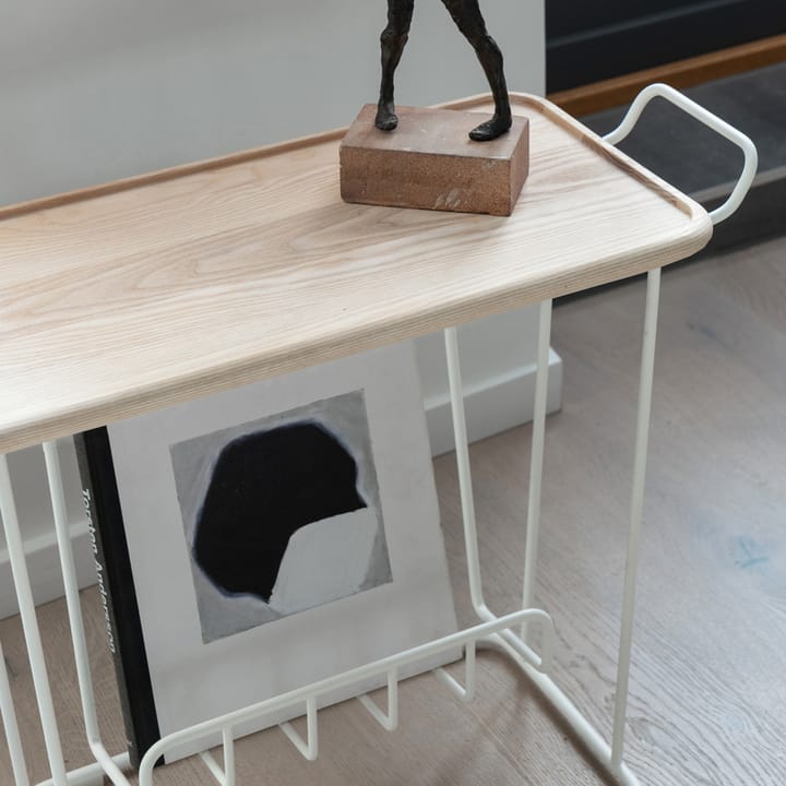 Mesa com tabuleiro de madeira Minnie Mae - branco-freixo claro - Maze