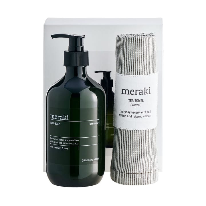 Sabonete sem fragrância e toalha de chá conjunto de presentes Meraki, Everyday cleanliness Meraki