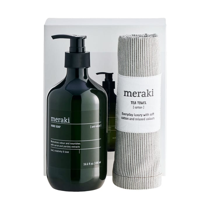 Sabonete sem fragrância e toalha de chá conjunto de presentes Meraki, Everyday cleanliness Meraki