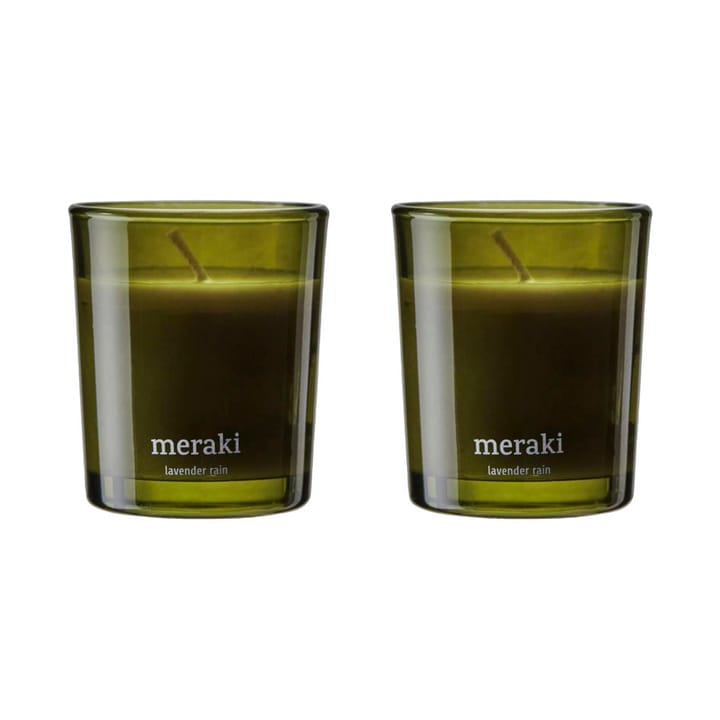 Vela perfumada Meraki 12 horas, 2-unid. - Lavender rain - Meraki