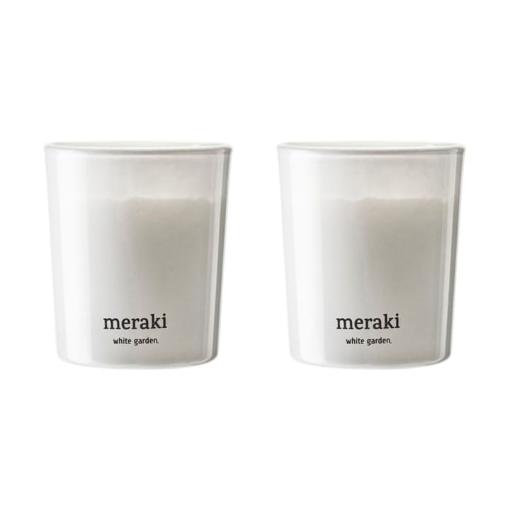 Vela perfumada Meraki 12 horas, 2-unid., White garden Meraki