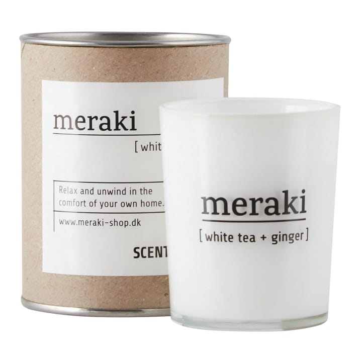 Vela perfumada Meraki 35 horas - White tea-ginger - Meraki