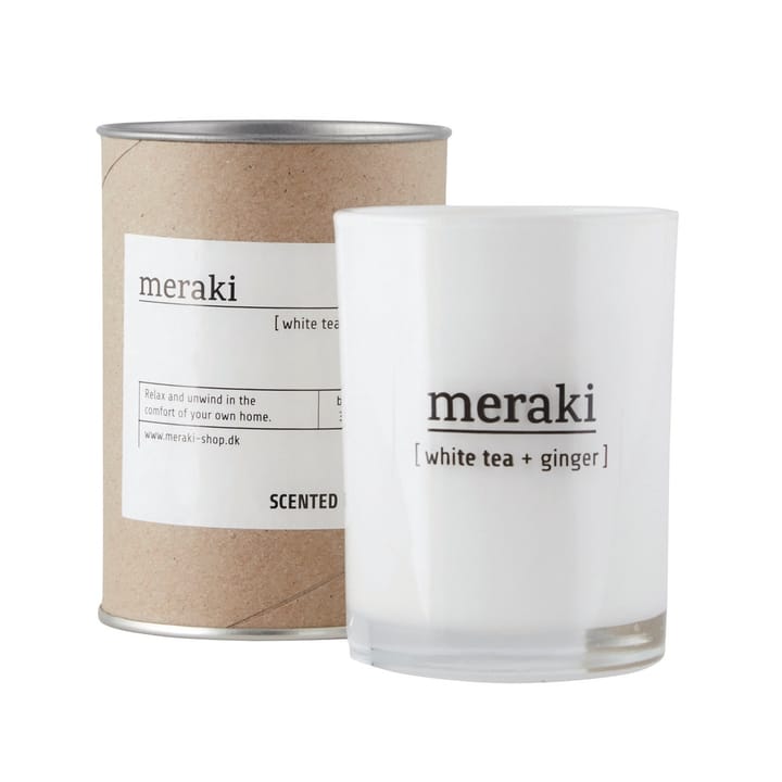 Vela perfumada Meraki 35 horas - White tea-ginger - Meraki