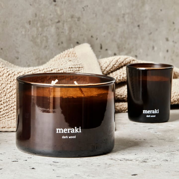 Vela perfumada Meraki, 60 horas, Dark wood Meraki