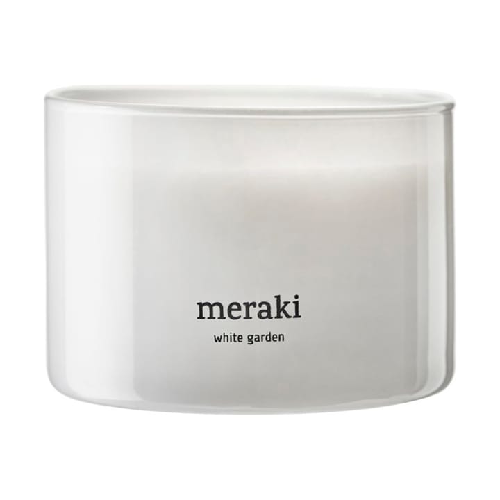 Vela perfumada Meraki, 60 horas, White garden Meraki