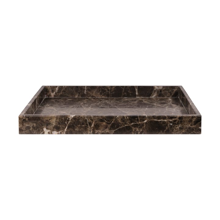 Bandeja decorativa Marble large 30x40 cm - Brown - Mette Ditmer