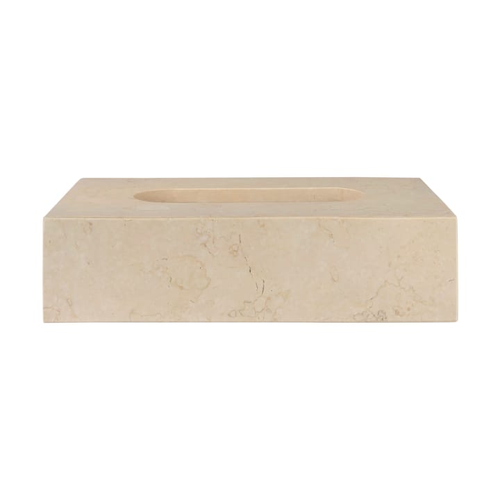 Caixa de lenço de mármore 14x25,5 cm  - Areia - Mette Ditmer