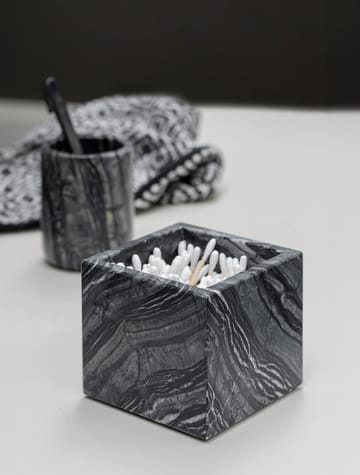 Cubo Marble 8,5x8,5 cm - Black-grey - Mette Ditmer