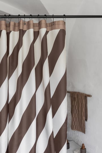 Diagonal cortina de duche 150x200 cm - Chocolate - Mette Ditmer