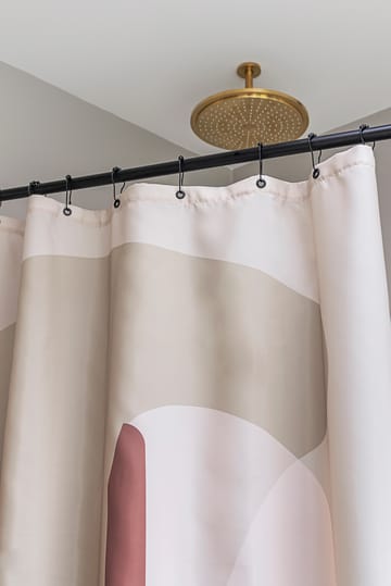 Ganchos Aqua para cortinas de chuveiro 10-unidades - Preto  - Mette Ditmer