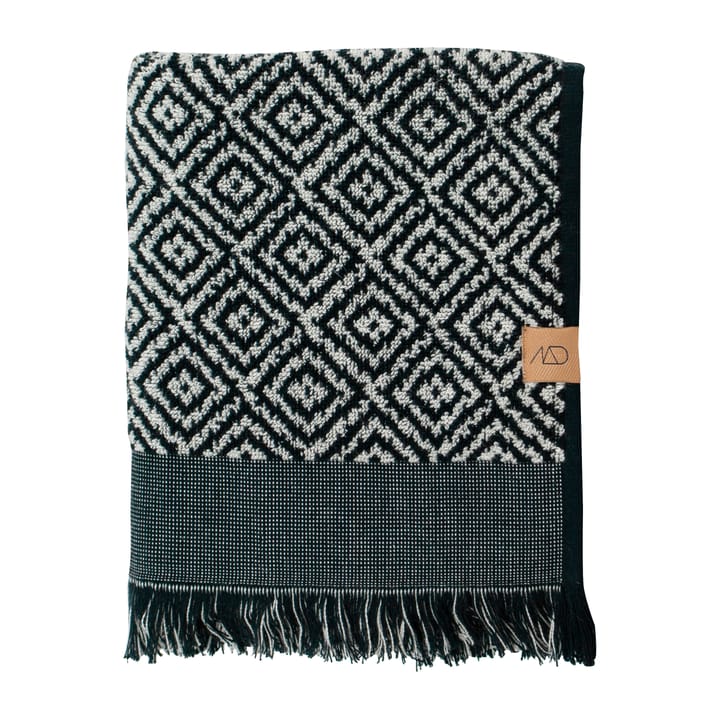 Morocco toalha 50x90 cm - Preto-branco - Mette Ditmer