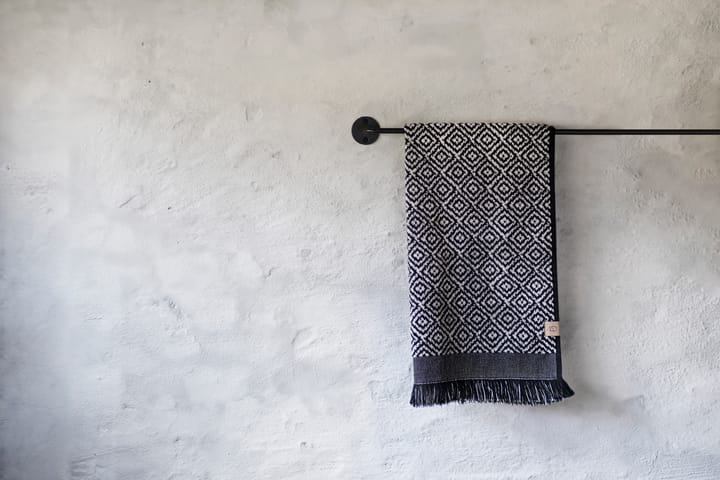 Morocco toalha 50x95 cm - Preto-branco - Mette Ditmer