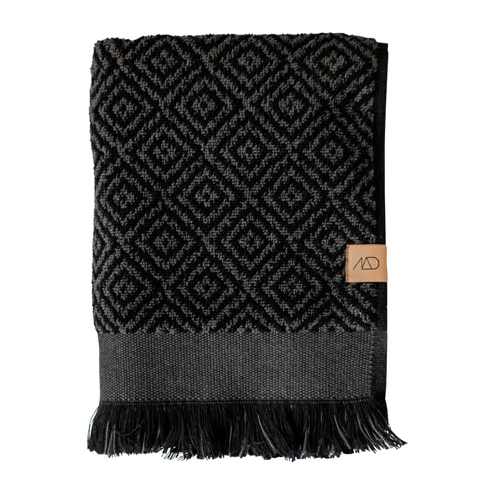 Morocco toalha 70x135 cm - Preto-cinza - Mette Ditmer