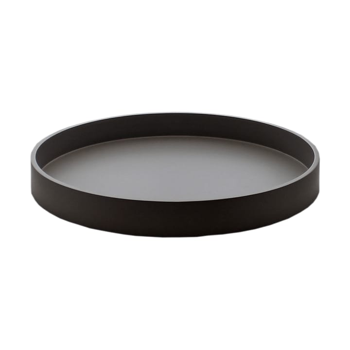 Bandeja decorativa Matt lacada Ø30x4 cm - Black - Mojoo