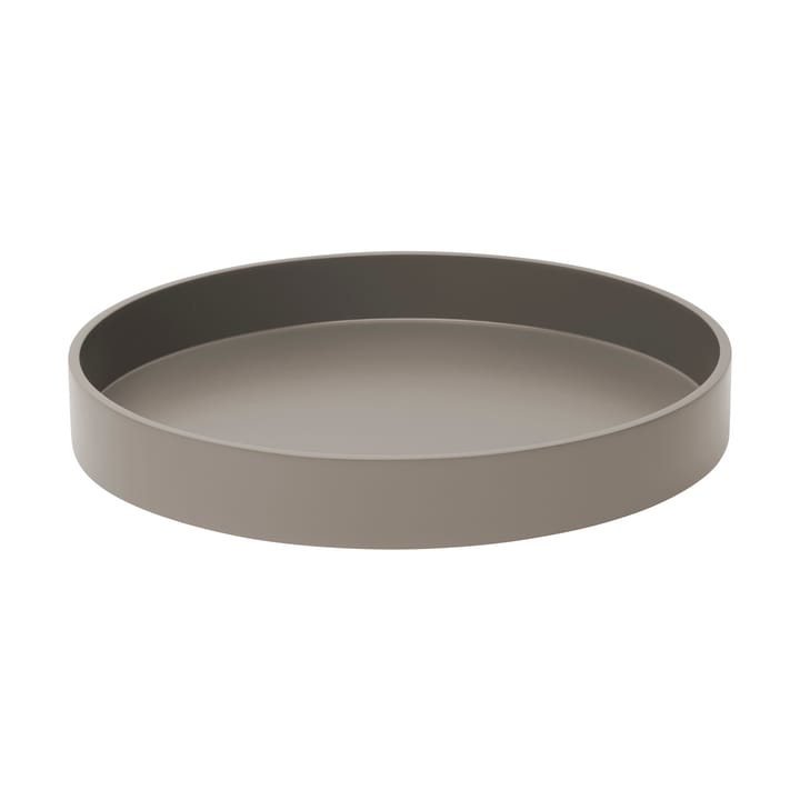 Bandeja decorativa Matt lacada Ø30x4 cm - Dark grey - Mojoo