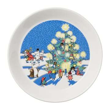 Prato Drawing & Christmas Moomin, 2 un. - Ø19 cm - Moomin Arabia