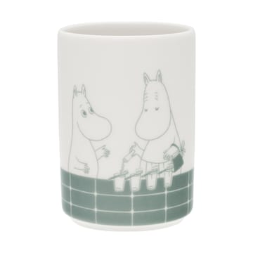 Suporte de escova de dentes Moomin - Badstund grön-vit - Moomin Arabia