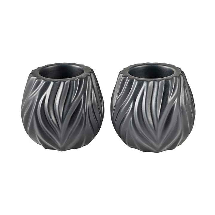 Suporte para vela pequena Flame tealight hold 2 un. - preto - Morsø