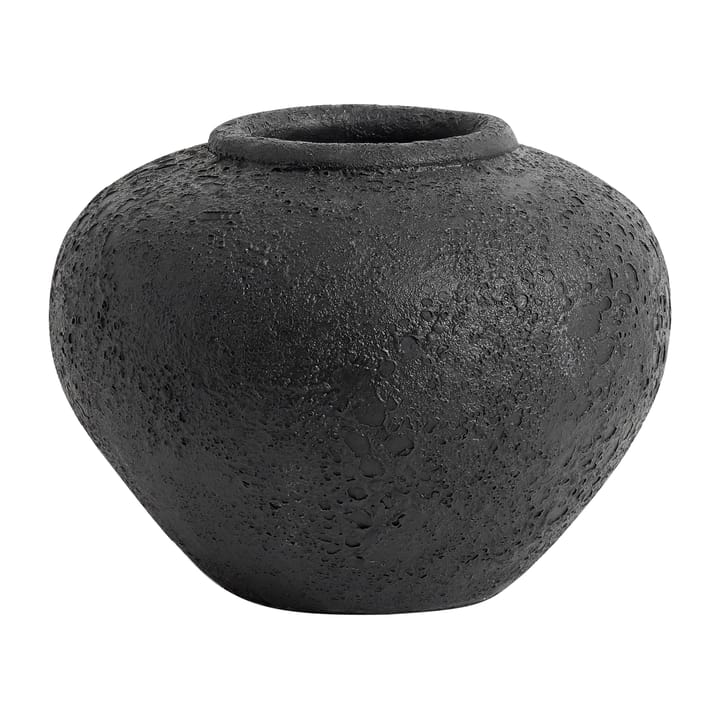 Vaso de flores Luna Ø25 cm - Preto - MUUBS