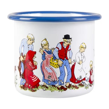 Caneca de esmalte Família Emil 2,5 dl - Branco - Muurla