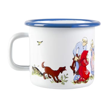 Caneca de esmalte Família Emil 2,5 dl - Branco - Muurla