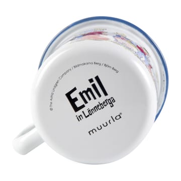 Caneca de esmalte Família Emil 2,5 dl - Branco - Muurla